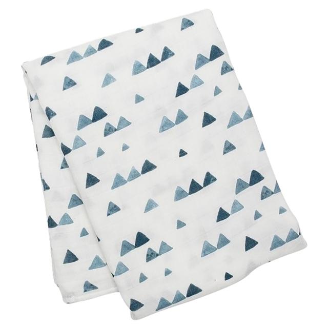 Lulujo - Bamboo Swaddle Blanket Triangles - Navy