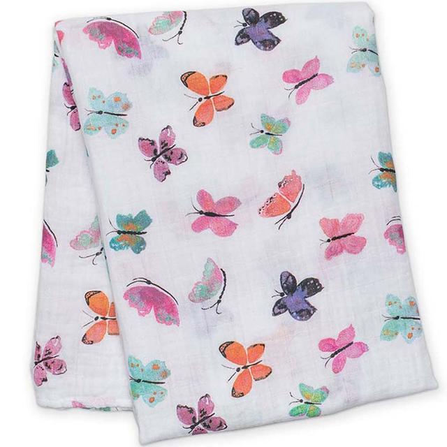 Lulujo - Muslin Swaddle - Butterfly - Girl