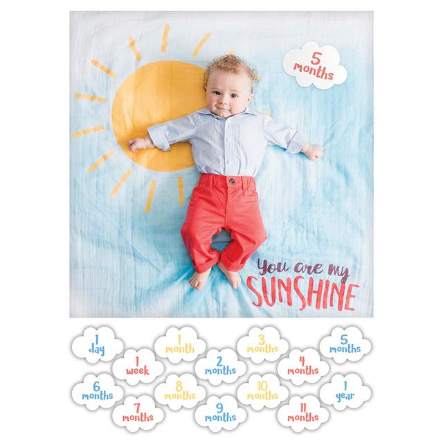 Lulujo - Baby's First Year Blanket & Card Set - Sunshine