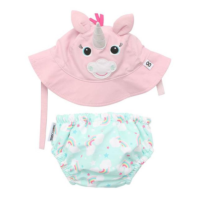 Zoocchini - Baby Swim Diaper & Hat Set - Unicorn