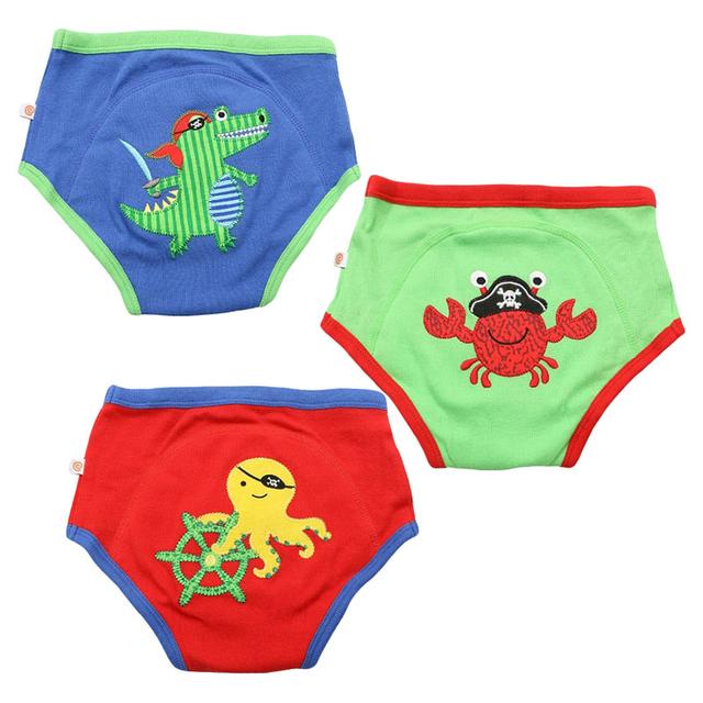 Zoocchini Potty Training Boys Pants 3Pcs-Set Pirate Pals