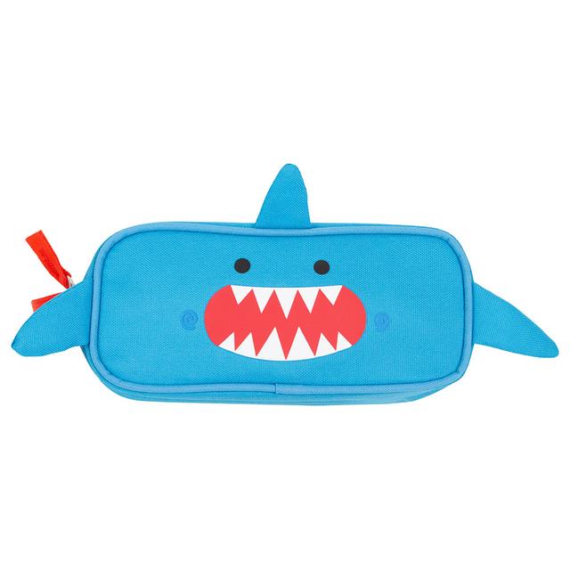 Zoocchini - Pencil Case - Sherman The Shark - Blue