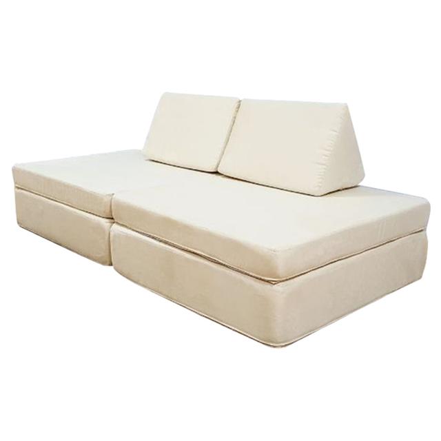 Moon Kids - Play Sofa - White Suede