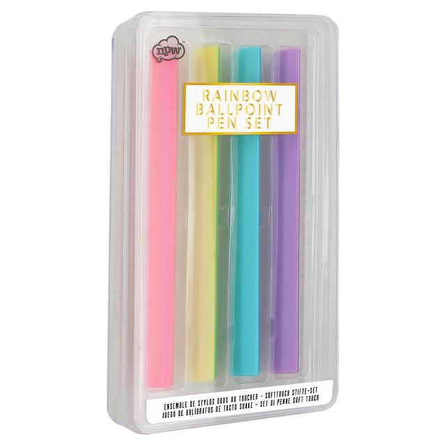 NPW - Rainbow - Soft Touch Pens - Pack of 4