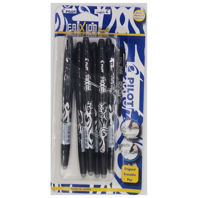 Pilot - Frixion 0.7 Roller Pen - Black - 6pcs