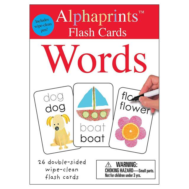 Alphaprints: Wipe Clean Flash Cards Words