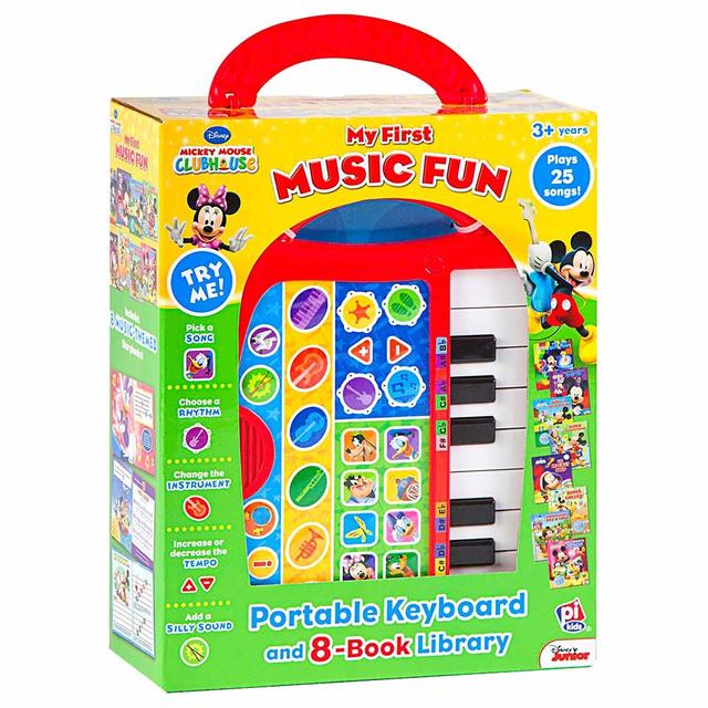 My First Music Fun Portable Keyboard & Book Library