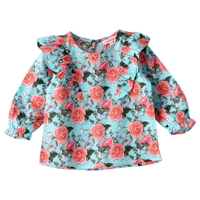 Jelliene - Woven Blouse W/ Frill At Shoulder