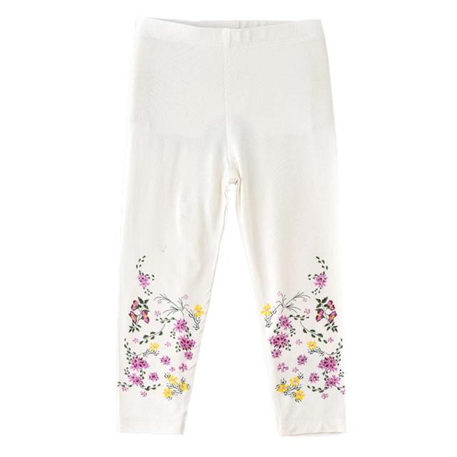 Jelliene - Girls All Over Printed Legging - White