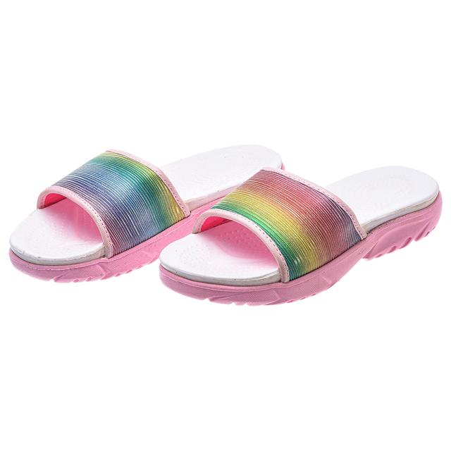 Uniq Kidz - Girls Anti-Slip Slide Sliders - Pink Gliter