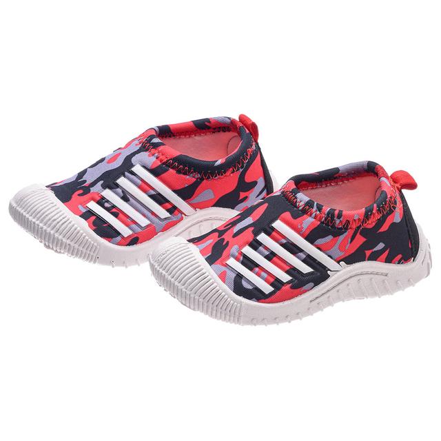 Uniq Kidz - Kids Camo Print Casual Shoes - Red