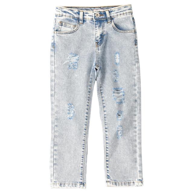 Jelliene - Denim Pant W/ Ripping At Front - Blue