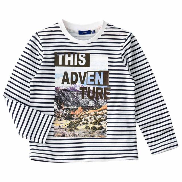 Jam - This Adventure Knit Stripes T-Shirt - Grey