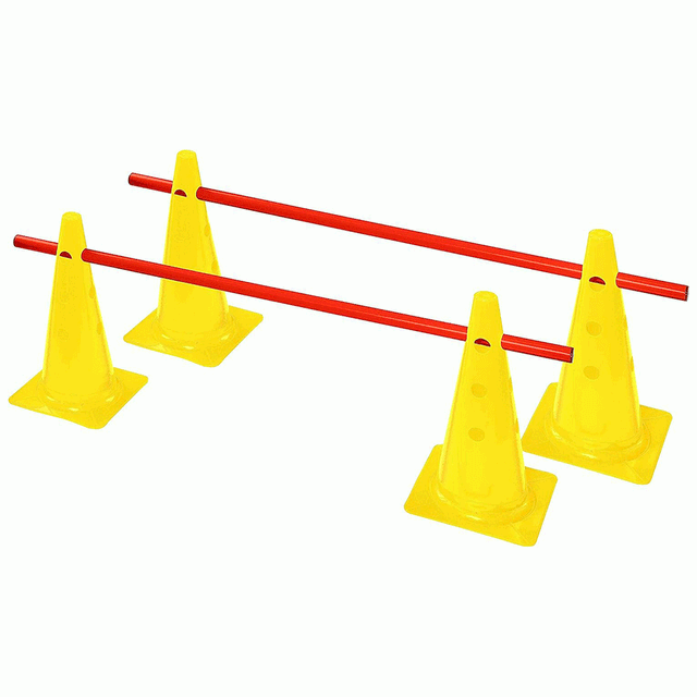 Mindset - Hurdles - 4 Cones & 2 Sticks - Assorted