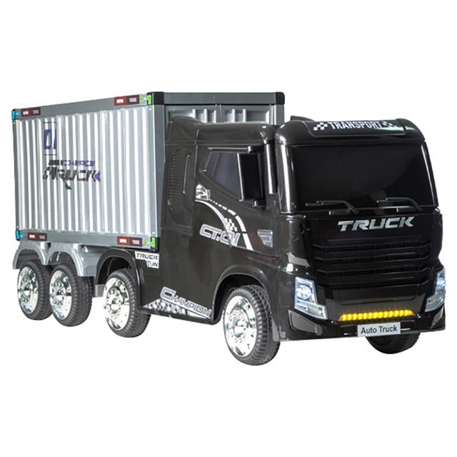 Megastar Battery Towing Container Ride On Truck Black