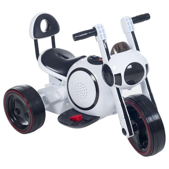 Megastar - Ride On Astro Mini Space Led Motorcycle 6V, White