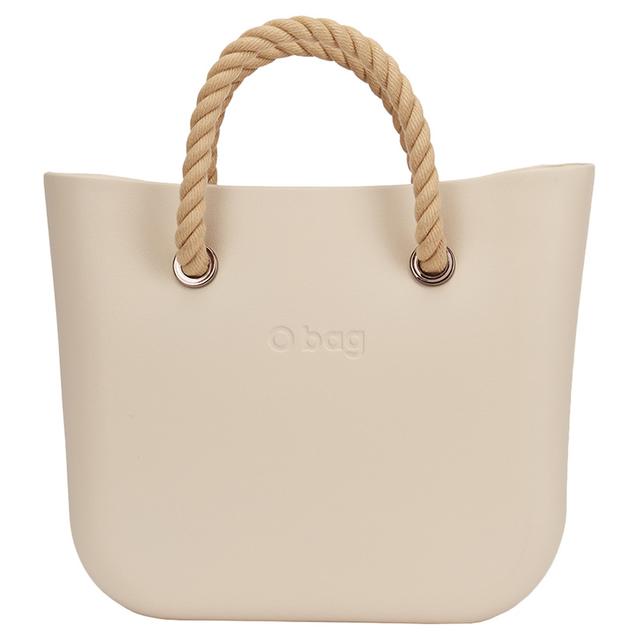 O Bag - Mini w/ Rope Handles Handbag - Sand