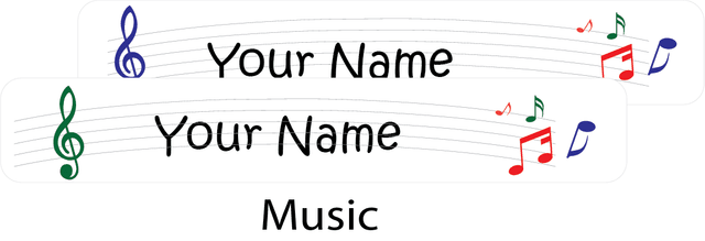 Ladybug - Nursery Labels Music - Pack of 90