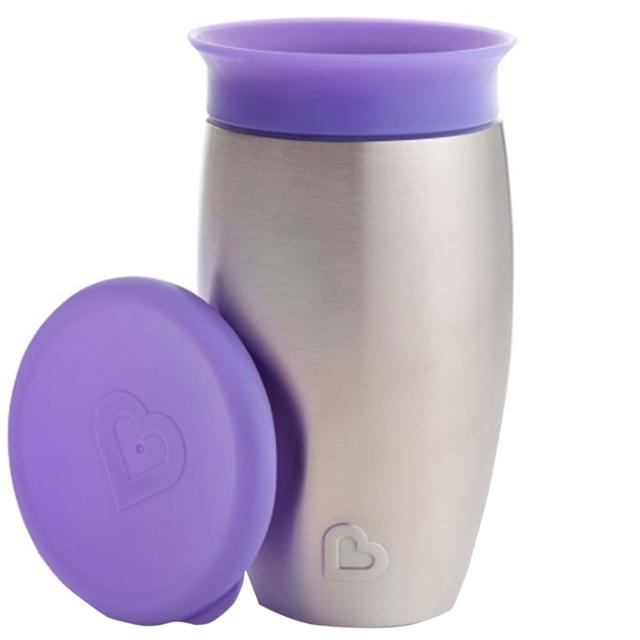 Munchkin - Miracle 360 Stainless Sippy Cup 10oz - Purple