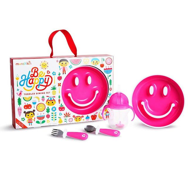 Munchkin - Be Happy Toddler Dining Set - Pink