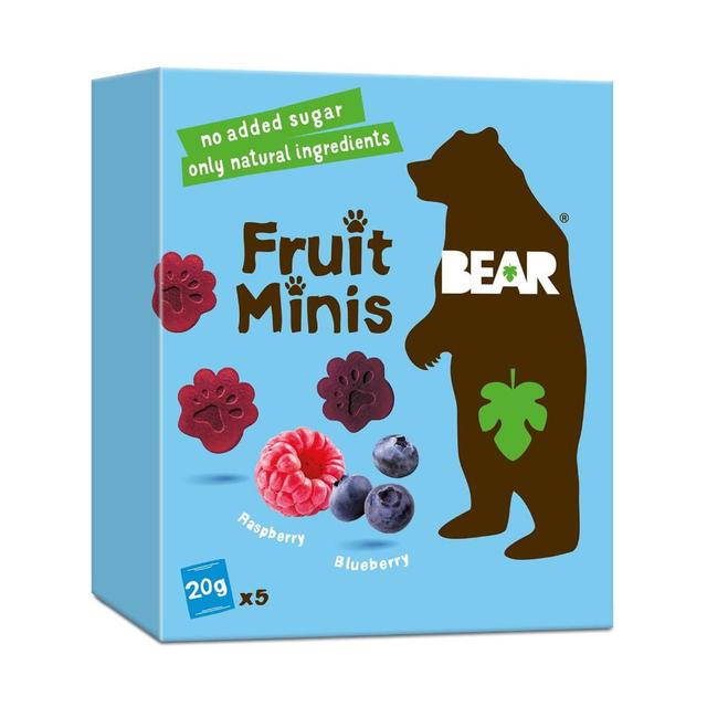 Bear - Fruit Minis Blueberry & Raspberry 5 x 20g