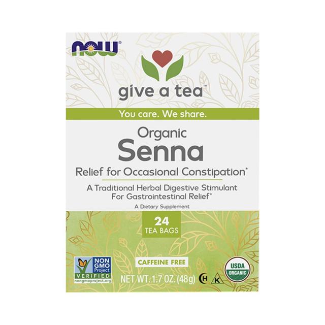 NOW - Senna Organic Tea 24 Tea Bags 1.7oz