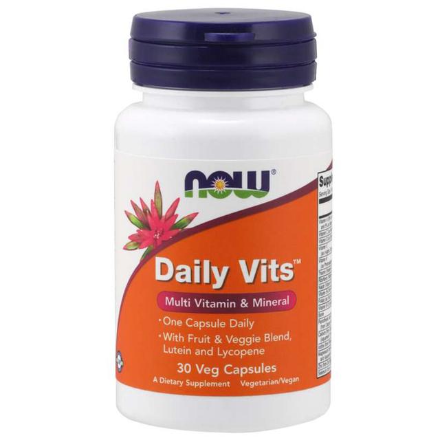 Now Foods - Daily Vits - 30 Veg Capsules