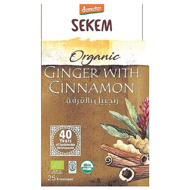 Sekem Organic Ginger With Cinnamon Tea 25 Envelopes