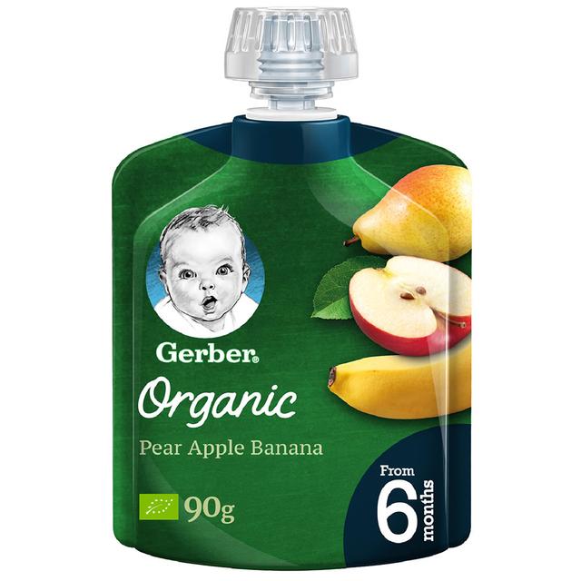 Gerber - Organic Pear, Apple & Banana 90g