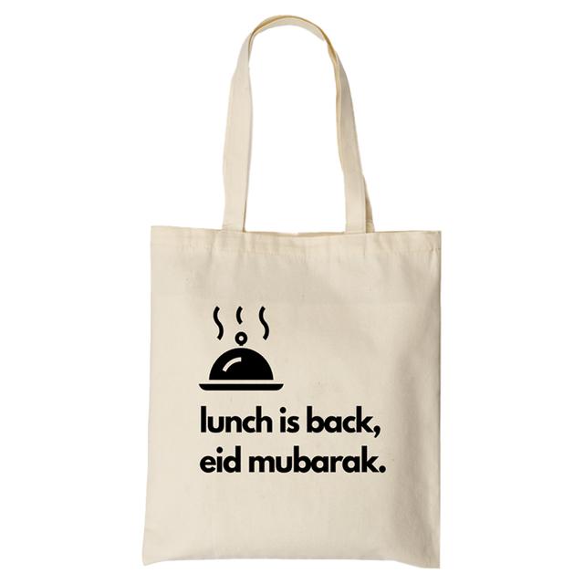 Hilalful - Eid Mubarak Tote Bag - Lunch is Back