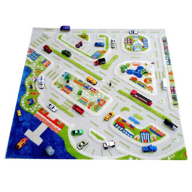 IVI - Mini City Design Educational 3D Carpet Playmat - Small