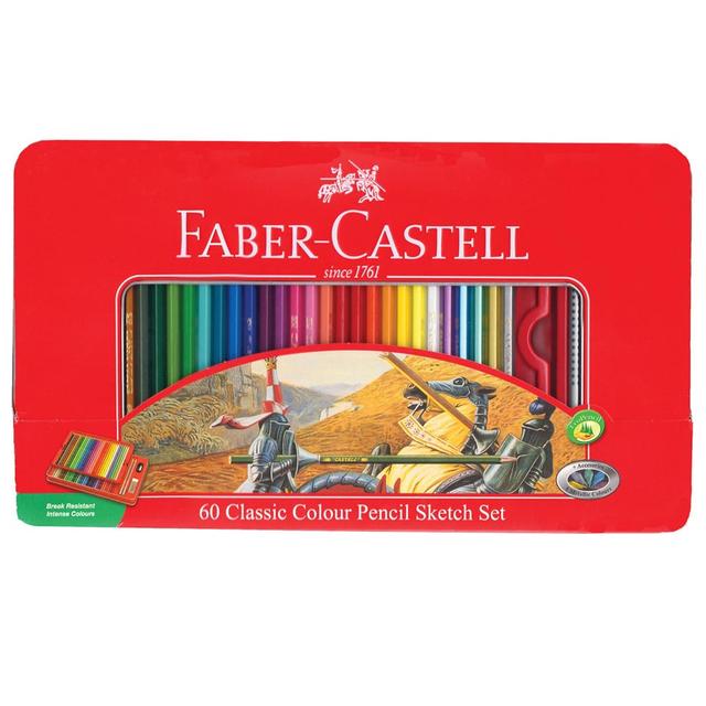 Faber-Castell - Classic Colour Pencils 60 Colour Sketch Set