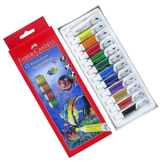 Faber-Castell - Water Colour Tube Set of 12 x 9ml