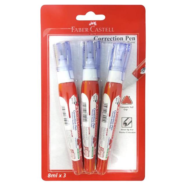 Faber Castell - Correction Pen 8ml Set of 3