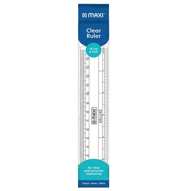 Maxi - Plastic Ruler - 15cm 