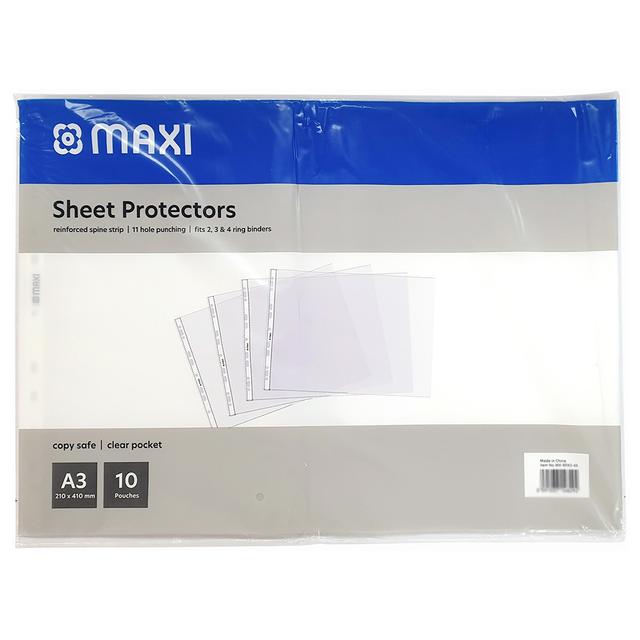 Maxi - Sheet Protector A3 65 Micron Poly Bag - 50pcs