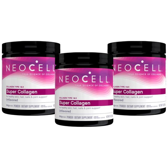 Neocell Super Collagen Powder (Type 1&3 6600mg 7 Oz 3pcs