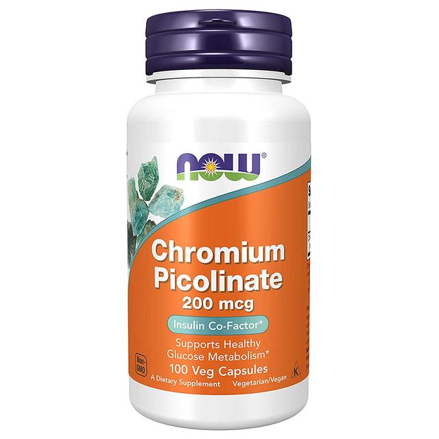 Now Foods - Chromium Picolinate 200 mcg 100 Veg Capsules