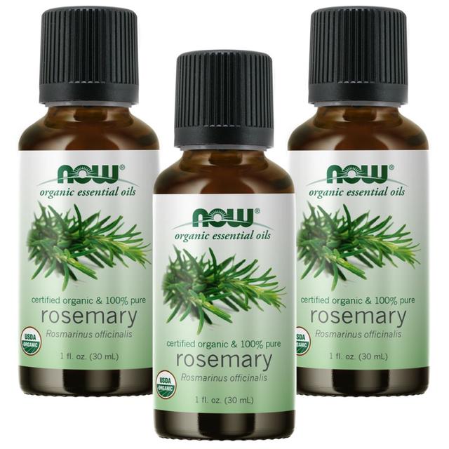 Now Organic Essential Oils Rosemary Oil organic 1 oz 3pcs