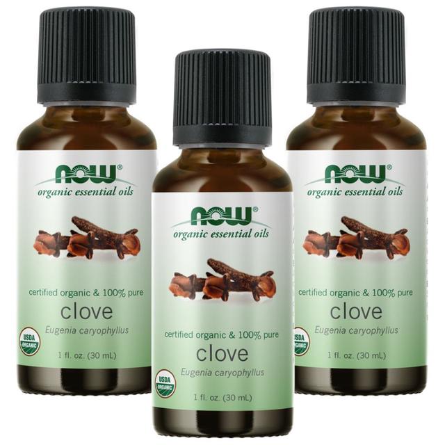 Now Essential Oils, Clove Oil 100% Pure 1 Fl. Oz. Pack of 3