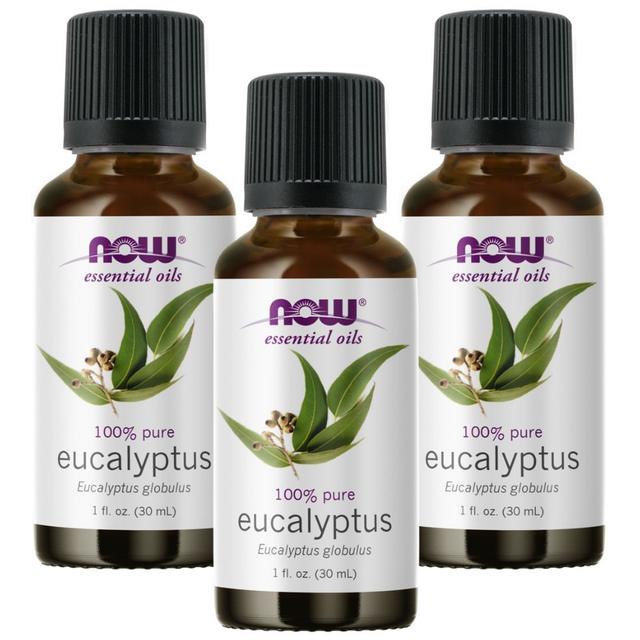 Now Essential Oils, Eucalyptus Globulus Oil 1 Oz. Pack of 3