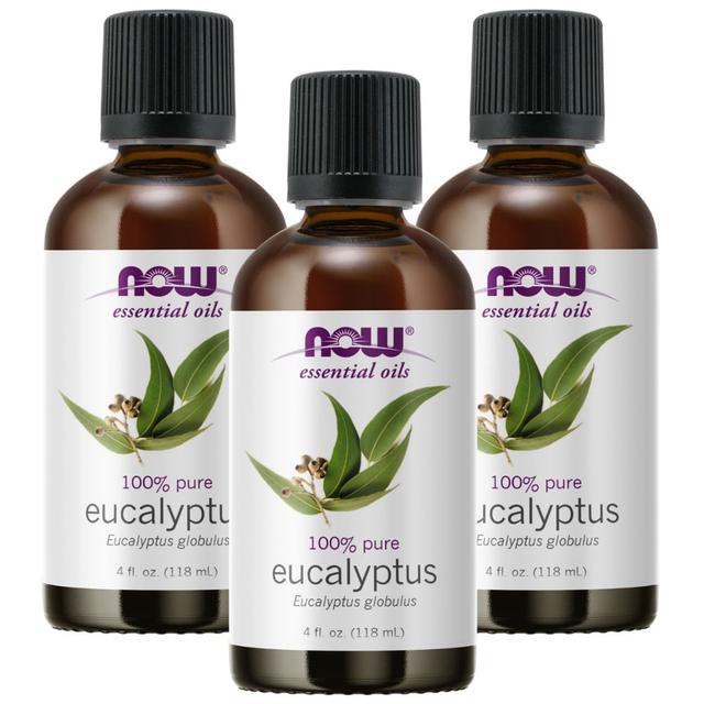 Now Essential Oils, Eucalyptus Globulus Oil 4 Oz. Pack of 3