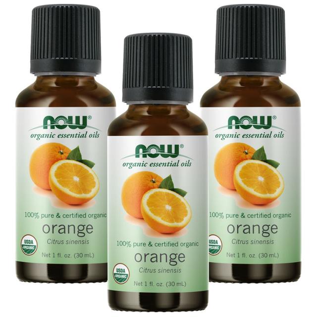 Now Essential Oils Orange Oil Sweet 100% Pure 1 Fl. Oz. 3pcs