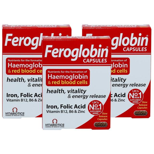 Vitabiotics - Feroglobin Original 30 Tablets Pack of 3