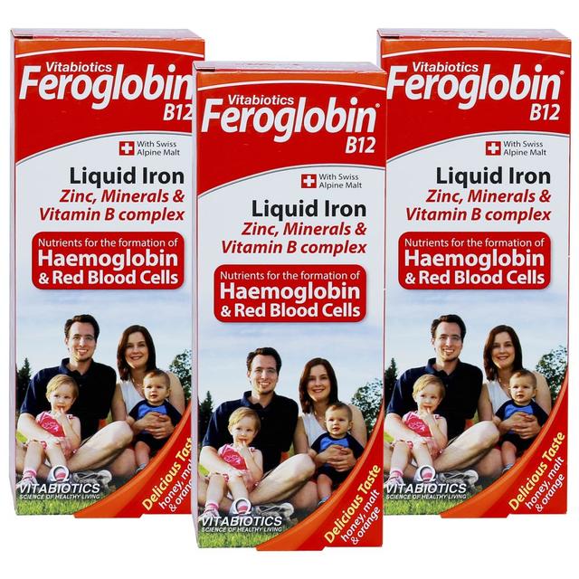 Vitabiotics - Feroglobin Liquid 200ml Pack of 3