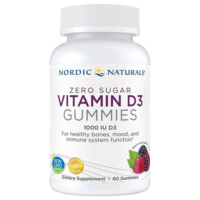 Nordic Naturals - Zero Sugar Vitamin D3 1000 IU 60 Gummies 