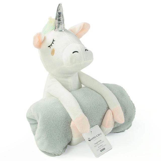 Bumble & Bird - Snuggle Buddy Baby Fleece Blanket with Travel Toy - Unicorn (Exclusive)