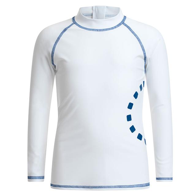 Noma Swimwear - White/Blue Long-Sleeved Rash Top