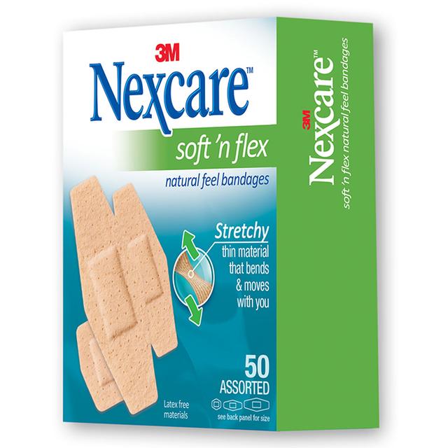 Nexcare - SF-50D Soft 'n' Flex Bandages Assorted 50s