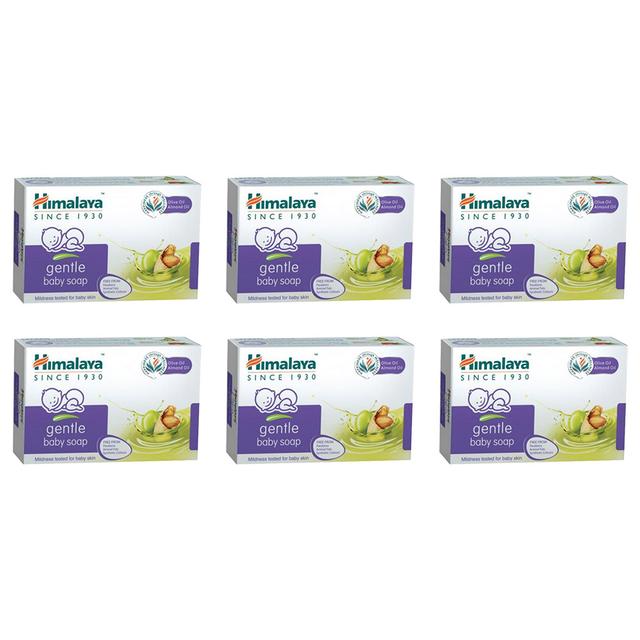 Himalaya - 6pcs Gentle Baby Soap With Almond 125g